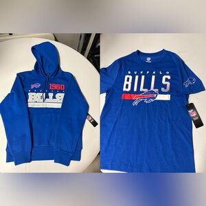 Buffalo Bills Kids Sweater and Tshirt Bundle. NFL Licensed. New with Tags.